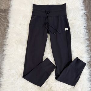 Vuori Womens Daily Leggings Size XS Black Pull On Drawstring Tie High Waist